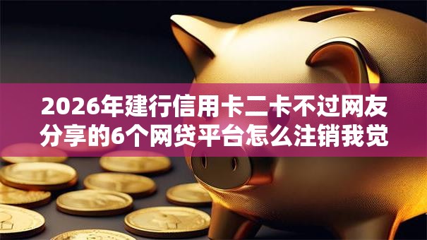 2026年建行信用卡二卡不过网友分享的6个网贷平台怎么注销我觉得不错！
