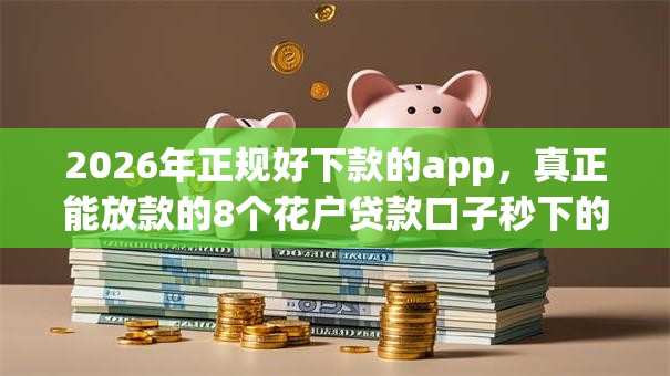2026年正规好下款的app，真正能放款的8个花户贷款口子秒下的推荐
