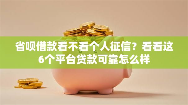 省呗借款看不看个人征信？看看这6个平台贷款可靠怎么样
