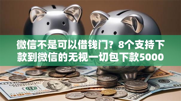 微信不是可以借钱门？8个支持下款到微信的无视一切包下款5000秒下款的口子