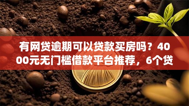 有网贷逾期可以贷款买房吗？4000元无门槛借款平台推荐，6个贷款不上诚信平台的app盘点