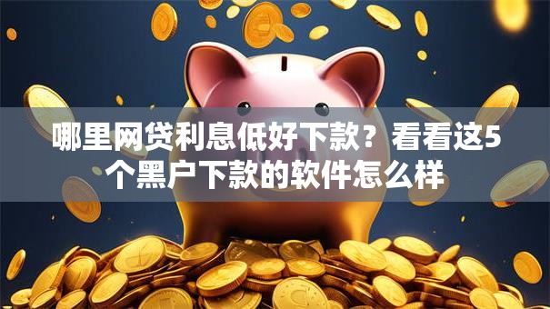哪里网贷利息低好下款？看看这5个黑户下款的软件怎么样