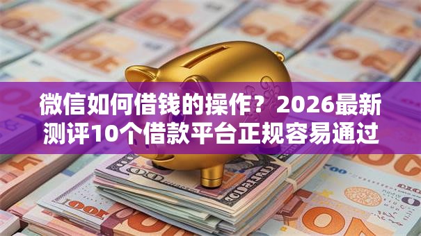微信如何借钱的操作？2026最新测评10个借款平台正规容易通过