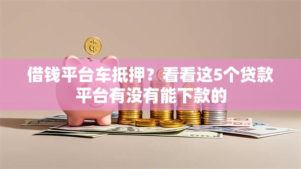 借钱平台车抵押？看看这5个贷款平台有没有能下款的