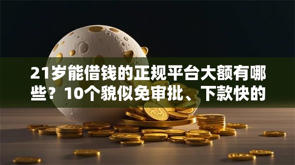 21岁能借钱的正规平台大额有哪些？10个貌似免审批、下款快的贷款平台合集