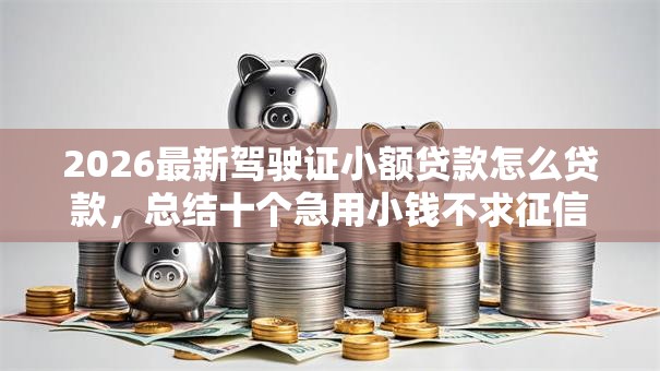 2026最新驾驶证小额贷款怎么贷款，总结十个急用小钱不求征信流水轻松贷的口子！