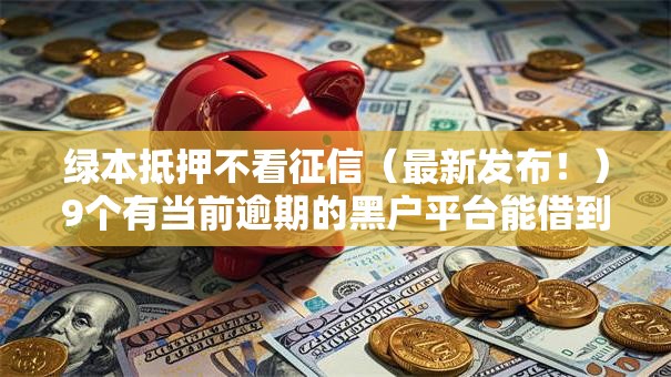 绿本抵押不看征信（最新发布！）9个有当前逾期的黑户平台能借到钱