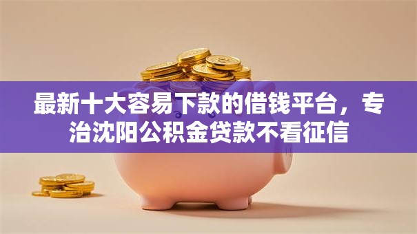 最新十大容易下款的借钱平台，专治沈阳公积金贷款不看征信