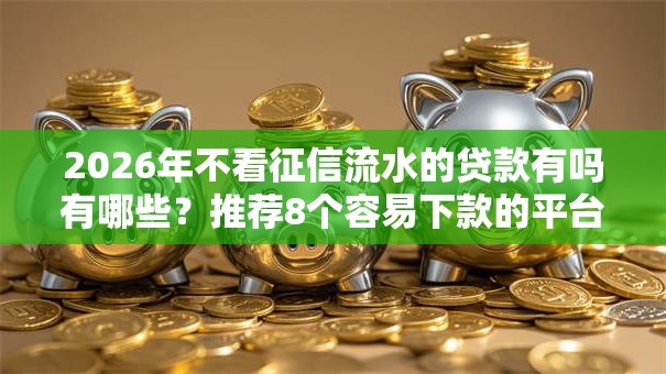 2026年不看征信流水的贷款有吗有哪些？推荐8个容易下款的平台