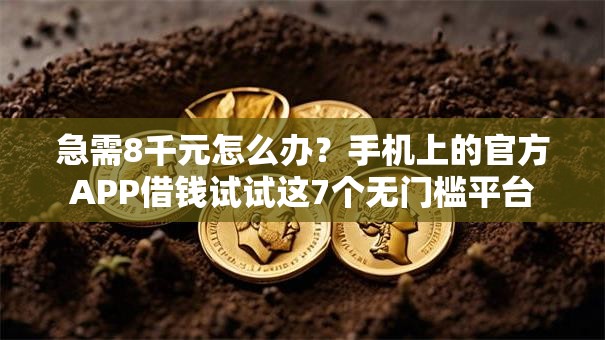 急需8千元怎么办?手机上的官方APP借钱试试这7个无门槛平台 急需8千元怎么办?手机上的官方APP借钱试试这7个无门槛平台
