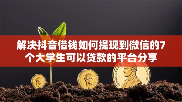 解决抖音借钱如何提现到微信的7个大学生可以贷款的平台分享