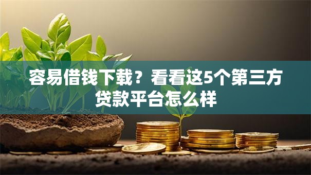 容易借钱下载？看看这5个第三方贷款平台怎么样