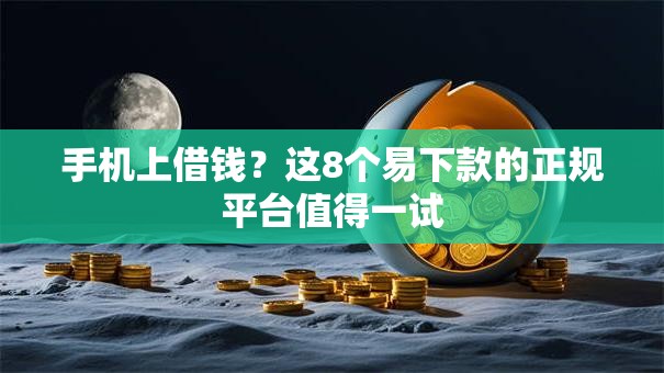 手机上借钱？这8个易下款的正规平台值得一试