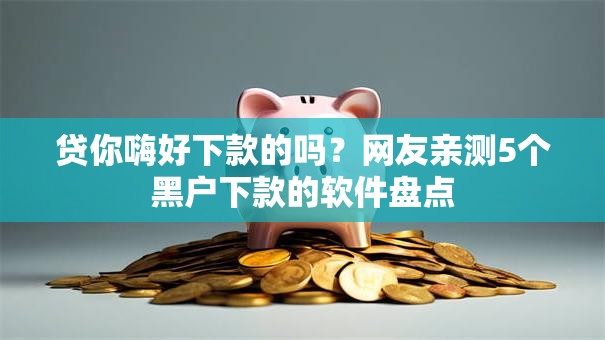 贷你嗨好下款的吗？网友亲测5个黑户下款的软件盘点