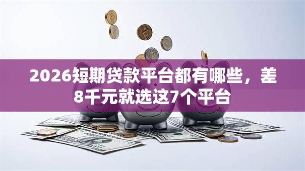 2026短期贷款平台都有哪些，差8千元就选这7个平台