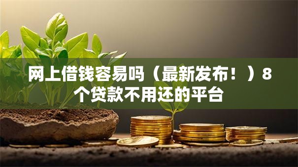 网上借钱容易吗（最新发布！）8个贷款不用还的平台