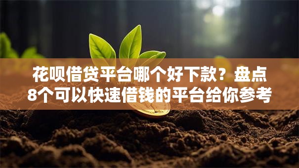 花呗借贷平台哪个好下款？盘点8个可以快速借钱的平台给你参考