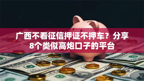 广西不看征信押证不押车？分享8个类似高炮口子的平台