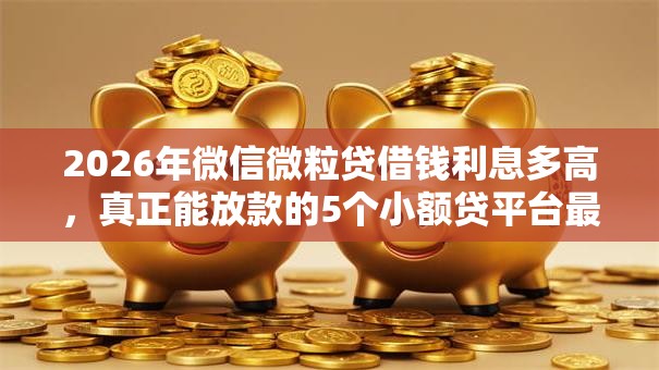 2026年微信微粒贷借钱利息多高，真正能放款的5个小额贷平台最容易下款推荐