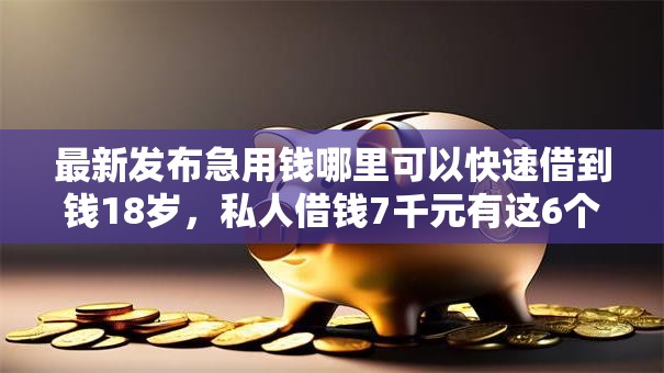 最新发布急用钱哪里可以快速借到钱18岁，私人借钱7千元有这6个渠道