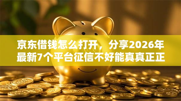 京东借钱怎么打开，分享2026年最新7个平台征信不好能真真正正借到钱