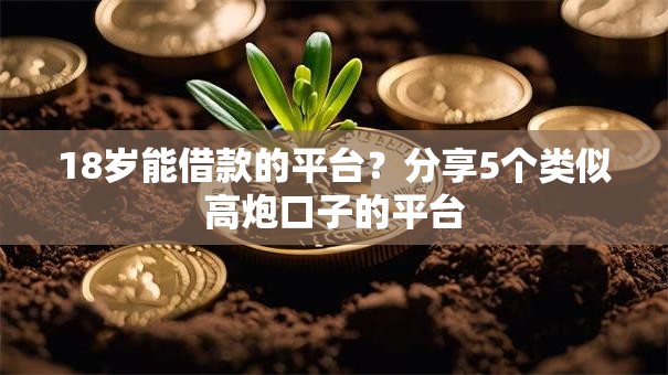 18岁能借款的平台？分享5个类似高炮口子的平台