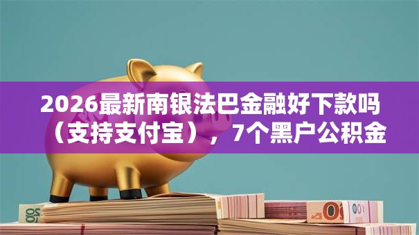 2026最新南银法巴金融好下款吗（支持支付宝），7个黑户公积金贷款口子无私分享