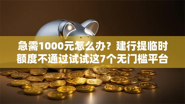 急需1000元怎么办？建行提临时额度不通过试试这7个无门槛平台