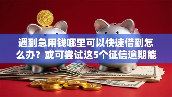 遇到急用钱哪里可以快速借到怎么办？或可尝试这5个征信逾期能贷款的正规平台