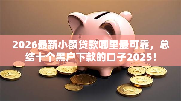 2026最新小额贷款哪里最可靠，总结十个黑户下款的口子2025！