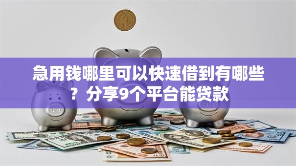 急用钱哪里可以快速借到有哪些?分享9个平台能贷款 急用钱哪里可以快速借到有哪些?分享9个平台能贷款