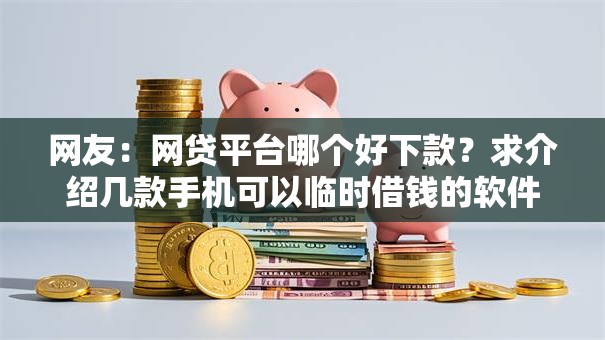 网友：网贷平台哪个好下款？求介绍几款手机可以临时借钱的软件