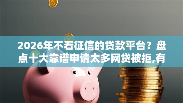 2026年不看征信的贷款平台？盘点十大靠谱申请太多网贷被拒,有没有可以贷款的平台