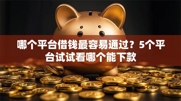 哪个平台借钱最容易通过？5个平台试试看哪个能下款