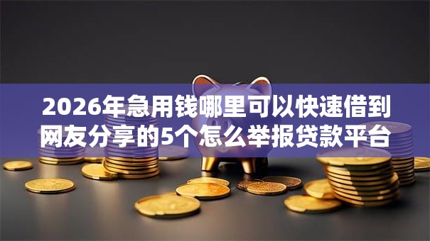 2026年急用钱哪里可以快速借到网友分享的5个怎么举报贷款平台我觉得不错! 2026年急用钱哪里可以快速借到网友分享的5个怎么举报贷款平台我觉得不错!