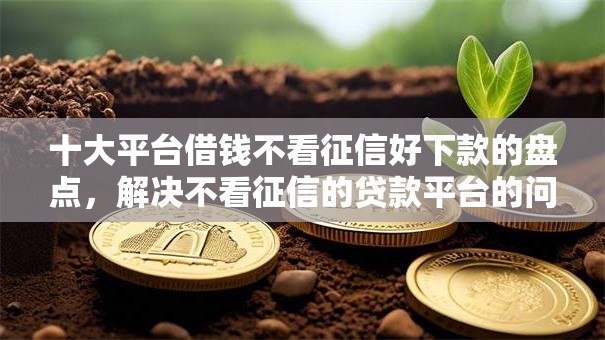 十大平台借钱不看征信好下款的盘点，解决不看征信的贷款平台的问题