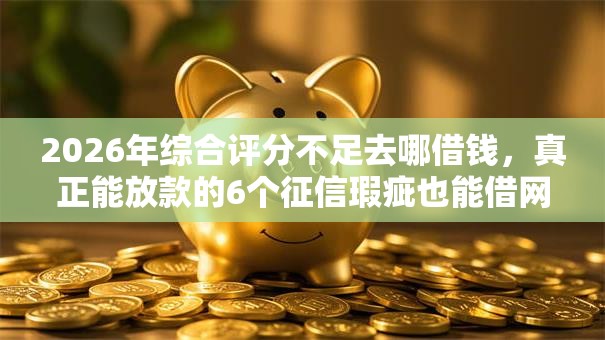2026年综合评分不足去哪借钱，真正能放款的6个征信瑕疵也能借网贷轻松下款的平台推荐