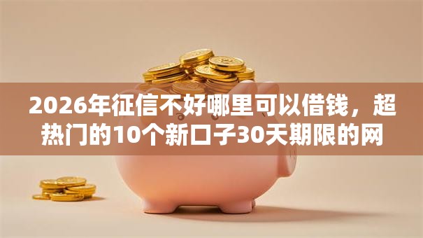 2026年征信不好哪里可以借钱，超热门的10个新口子30天期限的网贷推荐