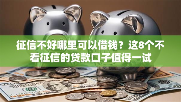 征信不好哪里可以借钱?这8个不看征信的贷款口子值得一试 征信不好哪里可以借钱?这8个不看征信的贷款口子值得一试