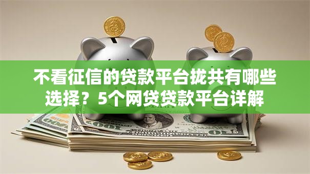 不看征信的贷款平台拢共有哪些选择?5个网贷贷款平台详解 不看征信的贷款平台拢共有哪些选择?5个网贷贷款平台详解