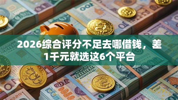 2026综合评分不足去哪借钱，差1千元就选这6个平台