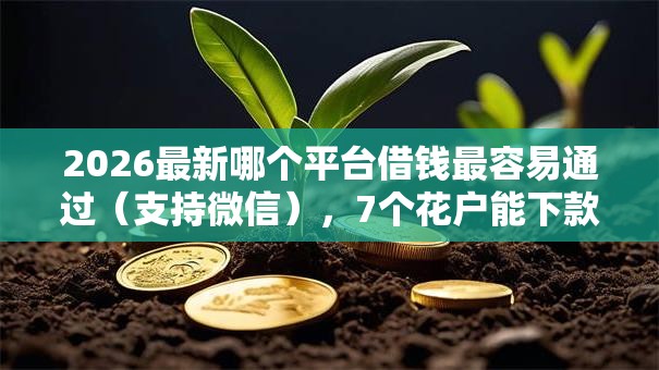 2026最新哪个平台借钱最容易通过（支持微信），7个花户能下款的口子无私分享