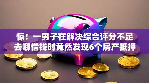 惊！一男子在解决综合评分不足去哪借钱时竟然发现6个房产抵押贷款平台，事后分享了出来