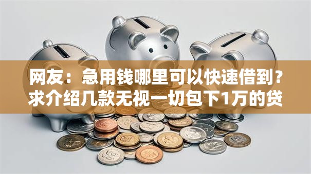网友：急用钱哪里可以快速借到？求介绍几款无视一切包下1万的贷款