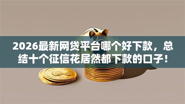 2026最新网贷平台哪个好下款，总结十个征信花居然都下款的口子！
