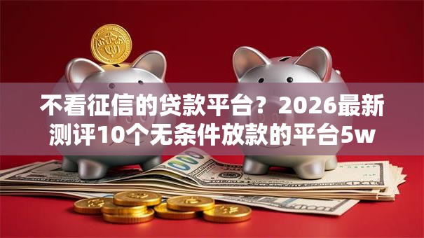 不看征信的贷款平台？2026最新测评10个无条件放款的平台5w