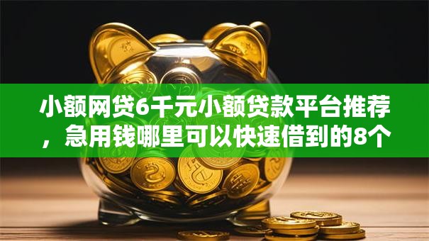 小额网贷6千元小额贷款平台推荐，急用钱哪里可以快速借到的8个平台介绍